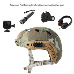 OneTigris Tactical Army Lightweight Fast PJ Helmet Airsoft Paintball CS War Game Helmet for Teens & Adults