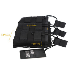 OneTigris Tactical MOLLE Triple Open-Top Magazine Pouch FAST AK AR M4 FAMAS Mag Pouch Airsoft Military Paintball Equipment