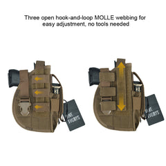 OneTigris Tactical Molle Gun Holster with Mag Pouch for Pistol Military Airsoft Hunting fit Glock 17 18 19 23 Beretta M92 M96 M9