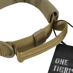 OneTigris Tactical Nylon Dog Collar with Handle & Plastic Buckles Military K9 Hunting German Shepherd Pet Supplies As Travel Kit