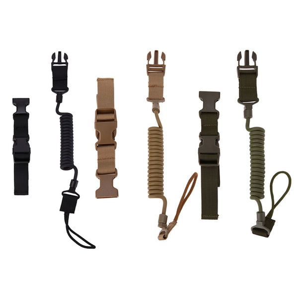 Outdoor Camping Equipment Elastic Anti-lost Tactical Stretching Rope Anti-Theft Key Hanging Buckle Multifunctional Tools 3 Color