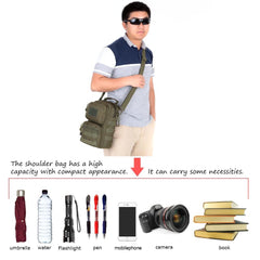 Outdoor Tactical Shoulder Bag Pack Military Chest Bag Adjustable Crossbody Bag Sling Bag Backpack Utility for Camping Hunting