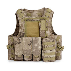 Outdoort Hunting Fishing Accessories Camouflage Vest Amphibious Multi Pockets Military Tactical Airsoft Molle Plate Carrier