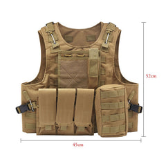 Outdoort Hunting Fishing Accessories Camouflage Vest Amphibious Multi Pockets Military Tactical Airsoft Molle Plate Carrier