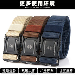 Quick Release Buckle Men's Tactical Belt 2020 New Hard Metal Magnetic Buckle Men's Military Army Belt High Quality Nylon Belt|Waist Support