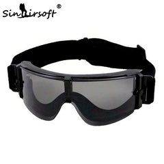 Sinairsoft USMC Airsoft X800 Hunting Military Glasses Tactical Goggle Eyewear Wind Protection Hiking Glasses Sunglasses 3 Lens