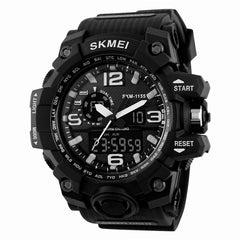 Skmei Outdoor Multifunctional Dual Display Sports Men Digital Watch Tactical Waterproof Double Movement Noctilucent Wrist Watch