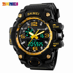 Skmei Outdoor Multifunctional Dual Display Sports Men Digital Watch Tactical Waterproof Double Movement Noctilucent Wrist Watch