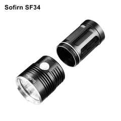 Sofirn SF34 Powerful LED Flashlight 3000LM Cree LED Torch Light 18650 Tactical Flashlight 5 Modes Linterna Portable Lamp Light