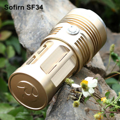 Sofirn SF34 Powerful LED Flashlight 3000LM Cree LED Torch Light 18650 Tactical Flashlight 5 Modes Linterna Portable Lamp Light