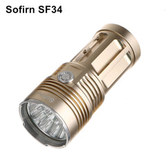 Sofirn SF34 Powerful LED Flashlight 3000LM Cree LED Torch Light 18650 Tactical Flashlight 5 Modes Linterna Portable Lamp Light