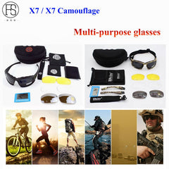 Sport Glasses FS X7 Polarized Tactical Sunglasses Airsoft Oculos Military Goggles Camping Hiking Hunting Glasses Riding Glasses