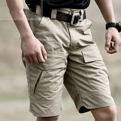 Summer Militar Waterproof Shorts Tactical Cargo Men Teflon Camouflage Army Military Short Male Pockets Rip-stop Casual Shorts