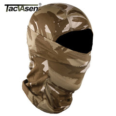 TACVASEN Tactical Camouflage Balaclava Full Face Mask Skullies Hunt Shoot Army Biker Military Helmet Liner Combat Airsoft Gears|Men's Skullies & Beanies