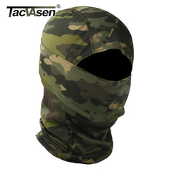 TACVASEN Tactical Camouflage Balaclava Full Face Mask Skullies Hunt Shoot Army Biker Military Helmet Liner Combat Airsoft Gears|Men's Skullies & Beanies