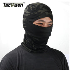 TACVASEN Tactical Camouflage Balaclava Full Face Mask Wargame Hunt Shoot Army Bike Military Helmet Liner Combat Airsoft Gears|Military