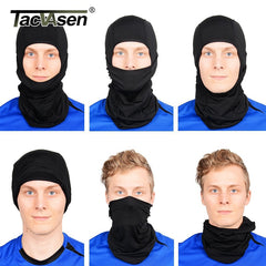 TACVASEN Tactical Hood Headwear Balaclavas Full Face Mask Lightweight Quick Drying Camouflage Combat Neck Gaiter Sun Protection|Military