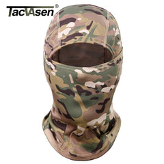 TACVASEN Tactical Hood Headwear Balaclavas Full Face Mask Lightweight Quick Drying Camouflage Combat Neck Gaiter Sun Protection|Military