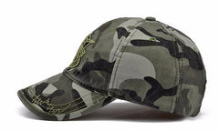 Army Camo Baseball Cap Men Women Tactical Washed Sun Hat Letter Adjustable Camouflage Casual Snapback Cap|Men's Baseball Caps