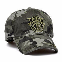 Army Camo Baseball Cap Men Women Tactical Washed Sun Hat Letter Adjustable Camouflage Casual Snapback Cap|Men's Baseball Caps