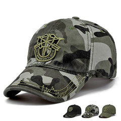 Army Camo Baseball Cap Men Women Tactical Washed Sun Hat Letter Adjustable Camouflage Casual Snapback Cap|Men's Baseball Caps