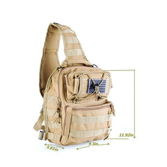 Tactical Assault Pack Military Nylon Sling Backpack Army Molle Waterproof EDC Rucksack Bag for Outdoor Hiking Camping