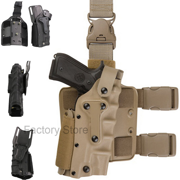 Tactical Holster Leg Platform Airsoft Gear Tan Black Thigh Gun Holsters For Gl 17 Colt 1911 M92 M9 SIG P2022 P226