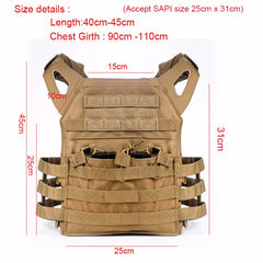 Tactical Vest Military Body Armor Plate Carrier Magazine Chest Rig Airsoft Paintball Chest Protector Molle Loading Bear Gear