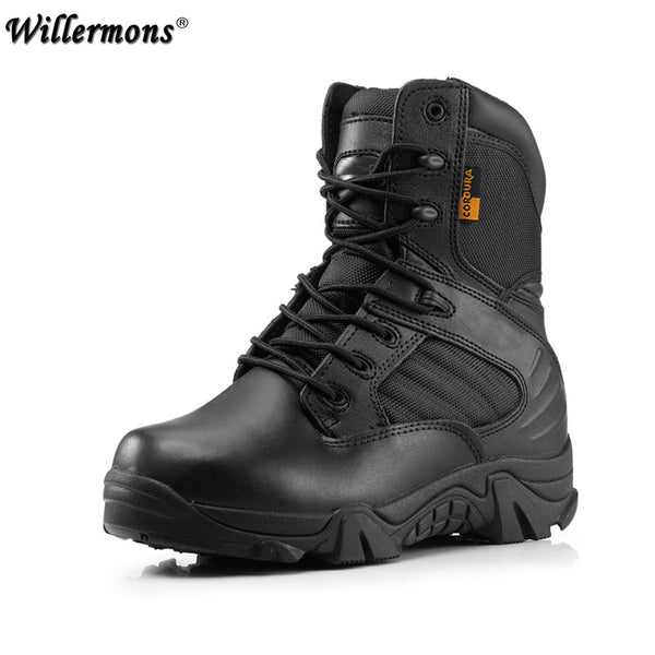 Winter Army Men's Military Outdoor Desert Combat Tactic Mid-calf Boots Men Snow Tactical Boots Botas Hombre Zapats