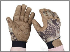 Tactical  Camo trainning gloves full finger  Tyhone hunting gloves Mandrake Highlander