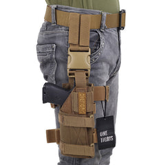 OneTigris Tactical Molle Drop Leg Platform & Handgun Pistol Holster Airsoft Paintball Right Handed Holster