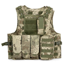 Airsoft Tactical Military Molle Vest Combat Assault Plate Carrier Vest Kryptek Camo Tactical vest 10 Colors CS Tactical vest