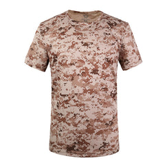 High quality T-shirt, Men Military Dry Camo Camp Tees, Camouflage Breathable Tactical Army Trainning Combat T Shirt