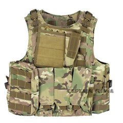 Airsoft Tactical Military Molle Vest Combat Assault Plate Carrier Vest Kryptek Camo Tactical vest 10 Colors CS Tactical vest