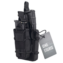 OneTigris Tactical M4 & Pistol Magazine Pouch MOLLE Open-Top Double Decker