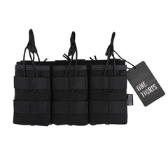 OneTigris Tactical MOLLE Triple Open-Top Magazine Pouch FAST AK AR M4 FAMAS Mag Pouch Airsoft Military Paintball Equipment