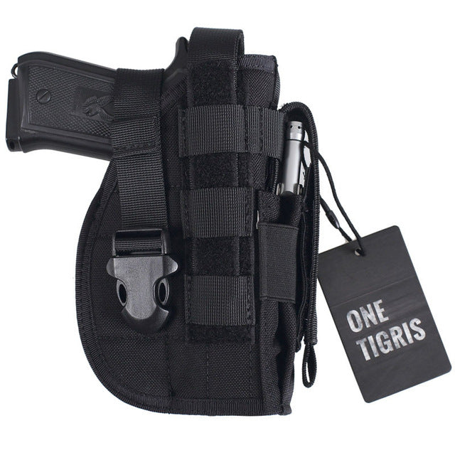 OneTigris Tactical Molle Modular Pistol Holster with Mag Pouch for Right Handed Shooters 1911 45 92 96 Glock 2pcs/lot