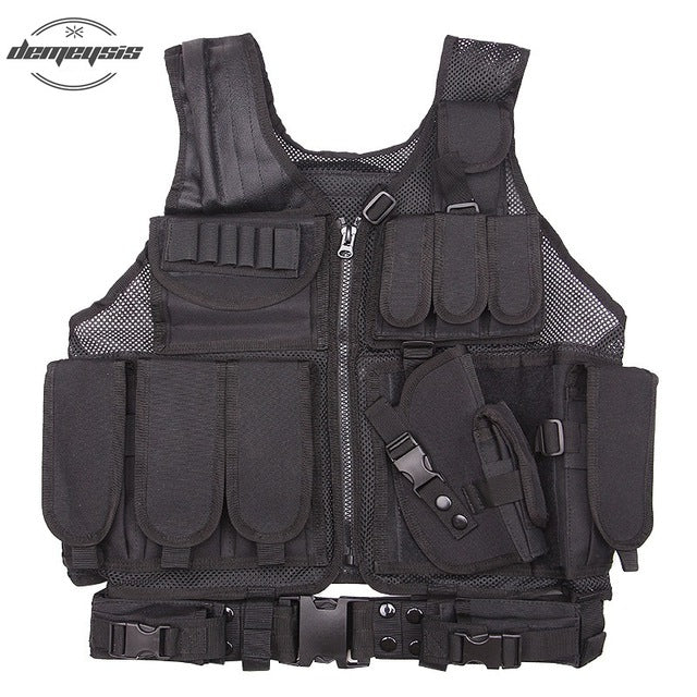 Mens Military Hunting Vest Field Battle Airsoft Molle Tactical Vest Army Combat Uniform Military Tactical Vest