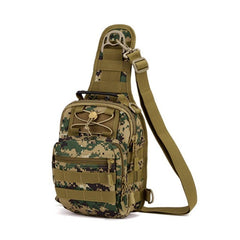 Unisex Nylon Oxford Fabric Multifunctional Men and Women Chest Shoulder Satchel Bag Tactical Sling Pack Camping Shoulder Pack