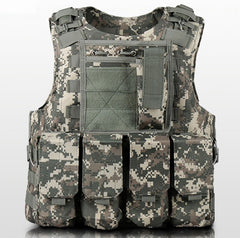 Quick Release Military Modular Molle CIRAS Tactical Vests Assault Vest Airsoft Combat Vests Includes Mag Pouch & Acessory Bag