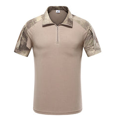 MEGE Tactical Camouflage Men Army Combat POLO Shirt, Rapid Assault ACU MultiCam Mens' Tops & Tees,  Airsoft Paintball Polo