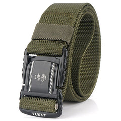 Quick Release Buckle Men's Tactical Belt 2020 New Hard Metal Magnetic Buckle Men's Military Army Belt High Quality Nylon Belt|Waist Support