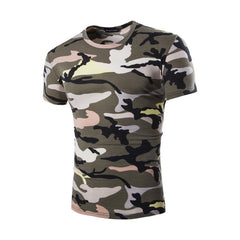 Camouflage T-shirt Men Brand Cotton Army Tactical Combat T Shirt Military Camo Camp Mens T Shirts O-neck Top Tees