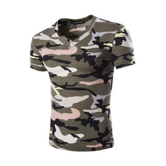 Camouflage T-shirt Men Brand Cotton Army Tactical Combat T Shirt Military Camo Camp Mens T Shirts O-neck Top Tees