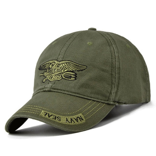 New Men Navy Seal hat Top Quality Army green Snapback Caps Hunting Fishing Hat Outdoor Camo Baseball Caps Adjustable golf hats|Men's Baseball Caps