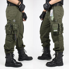 CARGO PANTS Overalls Men's Millitary Clothing TACTICAL PANTS MILITARY Knee Pad Male US Combat Camouflage Army Style Camo Trouser