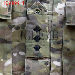 British Army Embroidery Multicam MTP Black Rank Slides Morale Military Tactics Patch Badges