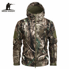 Mege Brand Clothing Autumn Men's Military Camouflage Fleece Jacket Army Tactical Clothing  Multicam Male Camouflage Windbreakers