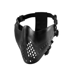 OneTigris Half-face Airsoft Mask Compatibility With FAST Helmets for Airsoft Paintball with Adjustable Elastic Belt Strap