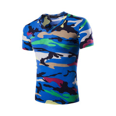 Camouflage T-shirt Men Brand Cotton Army Tactical Combat T Shirt Military Camo Camp Mens T Shirts O-neck Top Tees